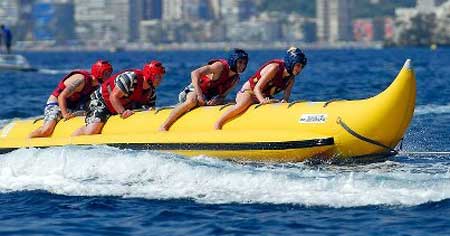 banana boat rides Benidorm